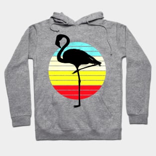 Retro Flamingo Sunset Hoodie